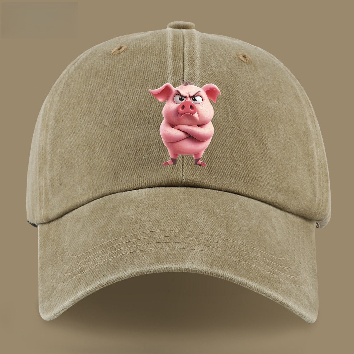 1pc 1pcs Pink Pig Print Baseball Cap for &, Adjustable Lightweight Breathable Unisex Hat Suitable for Outdoor, Beach, Casual Wear, Valentine's Gift for,, - Pig-Themed with Pig