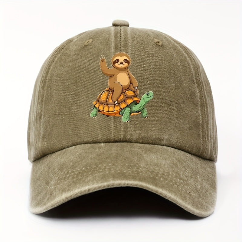 Don'T Worry, I'M Here for The Sloth. Cute Sloth, Gift for Sloth Lovers, Pattern Printed Women'S Baseball Cap, Casual Spring Summer Outdoor Fashion Casual Versatile Hat Unisex