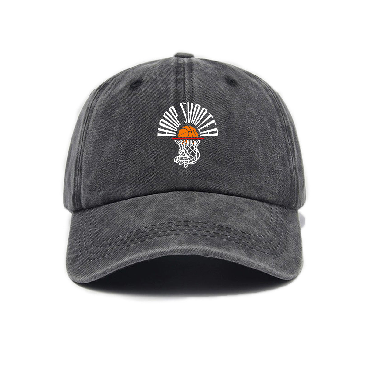 1 Washed Distressed Printed Baseball Cap, Adult Simple Vintage Sun Baseball Cap, Unisex Versatile Washed Distressed Cartoon Print Soft Top Baseball Cap