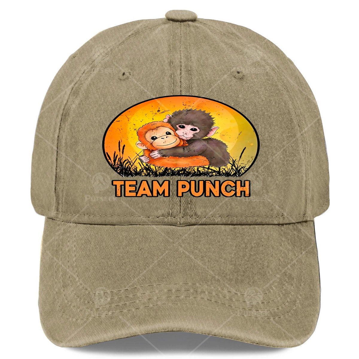 Cute Babys Monkey Punchs Vintage Baseball - Retro Monkey Print Full-Body Iconic Monkey, Lightweight Unisex Hat Suitable for Christmas, Games, 4th of, Casual Wear & Themed Events, Hand Washable for &