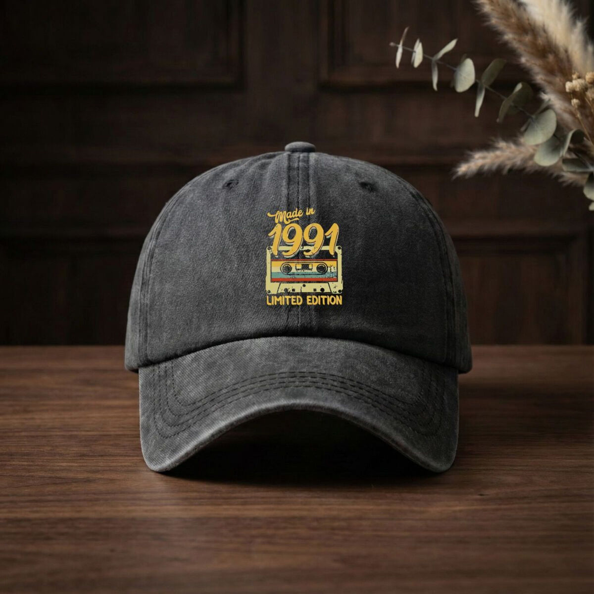 1991 Limited Edition Vintage Washed Baseball Cap - Adjustable, Unisex Vintage Style, Lightweight And Breathable, Suitable for Golf, Daily Casual Wear, Themed Events, And Year-Round Use, Dual-Purpose Hat for Golf And Outdoor Activities