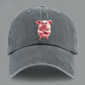 1pc 1pcs Pink Pig Print Baseball Cap for &, Adjustable Lightweight Breathable Unisex Hat Suitable for Outdoor, Beach, Casual Wear, Valentine's Gift for,, - Pig-Themed with Pig