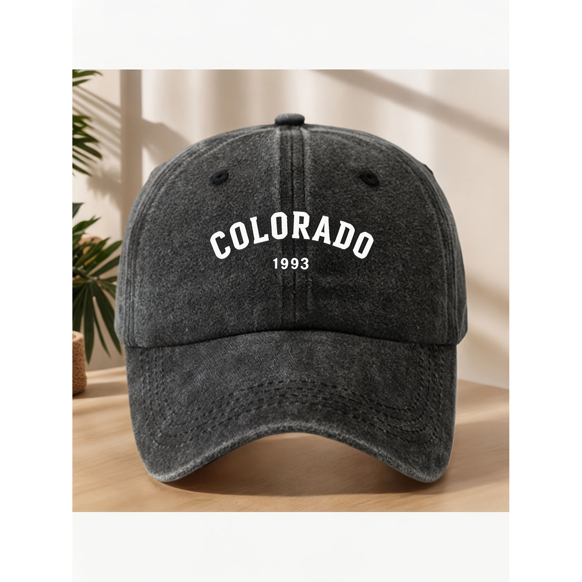 Vintage Colorado 1993 Washed Baseball Cap for Men Women Casual Street Style Anniversary Gift