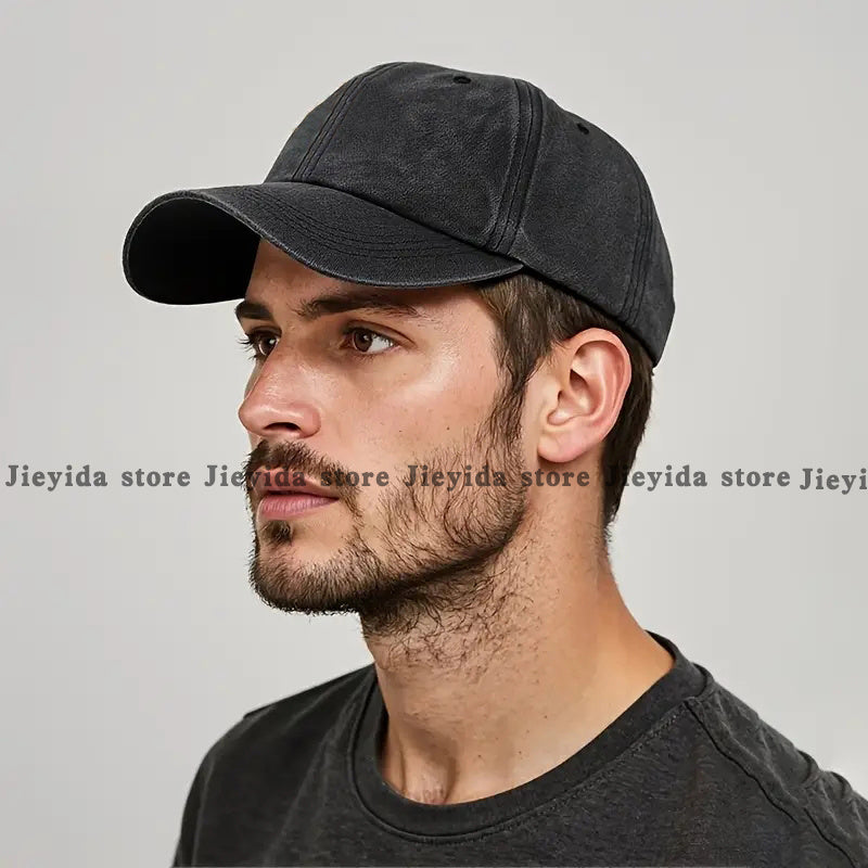 1 Bob Print Cap, Women's Hat, Men's Beach Hat, Washed Baseball Cap, Breathable Washed Cap, Adjustable DAD Cap, Suitable for Outdoor Activities and Parties, for Personal Use or as a Birthday Gift