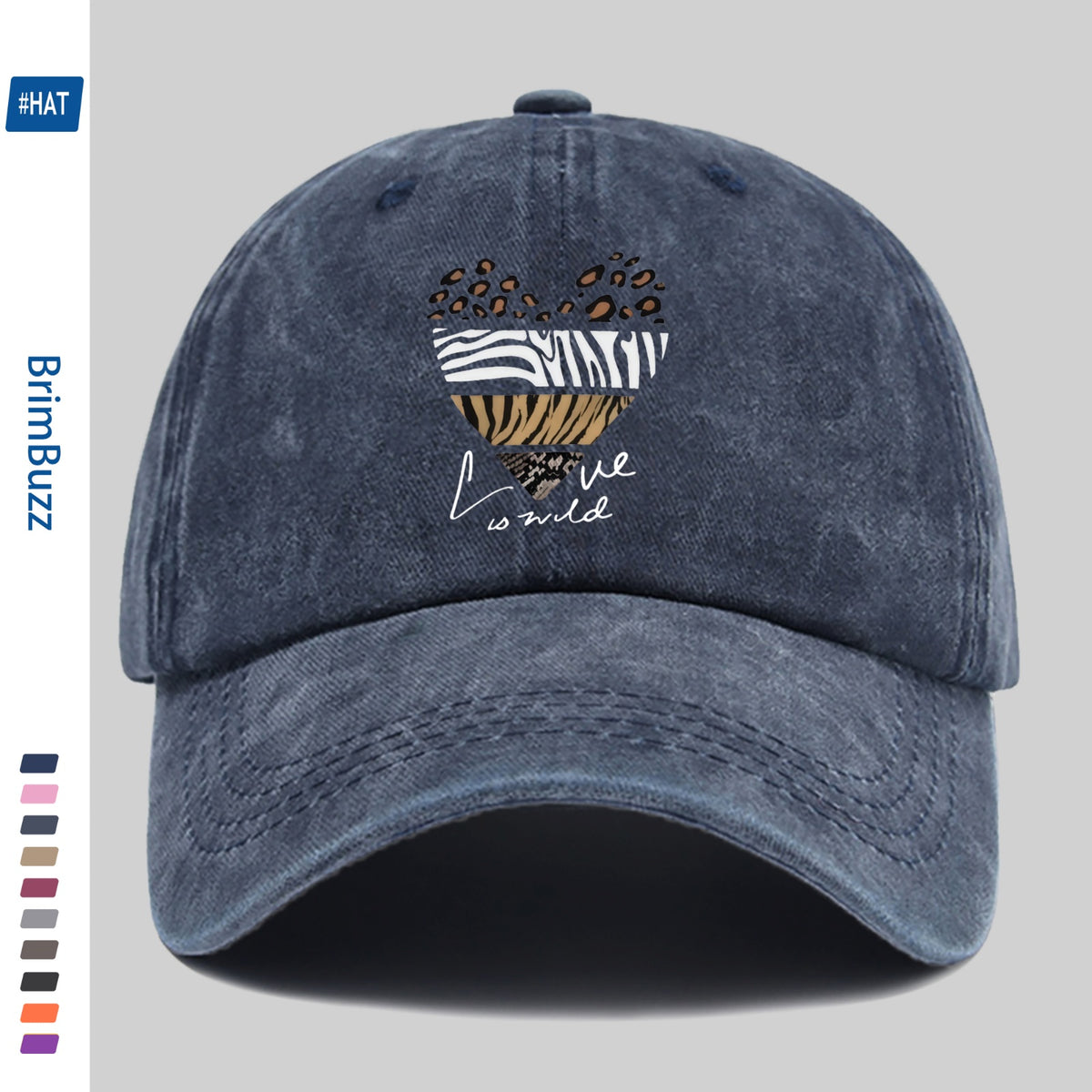 1 Elegant Leopard Print Heart Pattern Baseball Cap, Fashionable, Casual And Stylish Printed Golf Cap, Perfect for Spring And Summer Holidays, Decorative Hat, Comfortable And Lightweight Headwear, Adjustable Buckle, Dad Hat