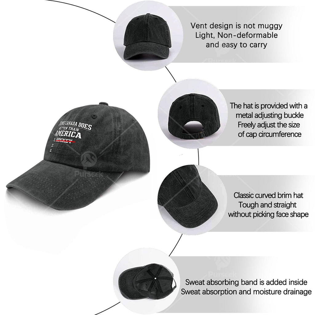 Canadian-Themed Retro Baseball Cap, Suitable for Hockey And Independence Day - Lightweight And Unisex, Printed with Canadian Slogans And Featuring an All-Over Maple Leaf Pattern, Ideal As a Christmas Gift, for Events, And for Everyday Casual Wear