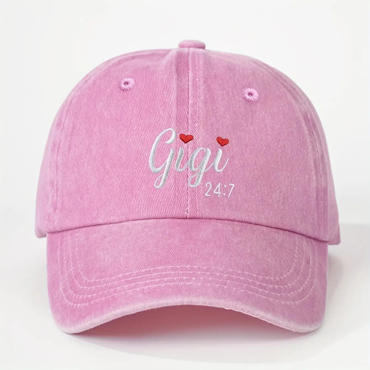 1pc GIGI Washable Baseball Cap, Unisex Trucker Hat, Breathable And Adjustable Golf Cap, Women'S Summer Fashion Curved Brim Cap, Unisex Y2K Couple Style