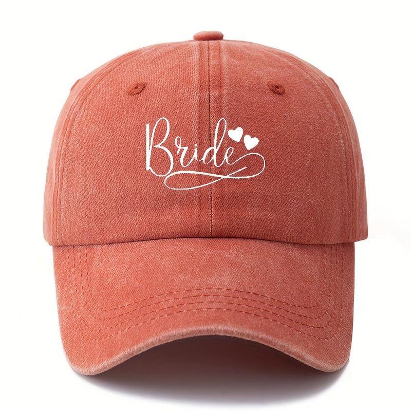 MAKEFGE Stylish Trucker Hat Suitable for Men & Women - Lightweight Polyester Bride & Groom Bride Graphic Cap, Casual Outdoor Wedding Party Hat, Versatile for Daily Wear & Special Events (Hand Washable)