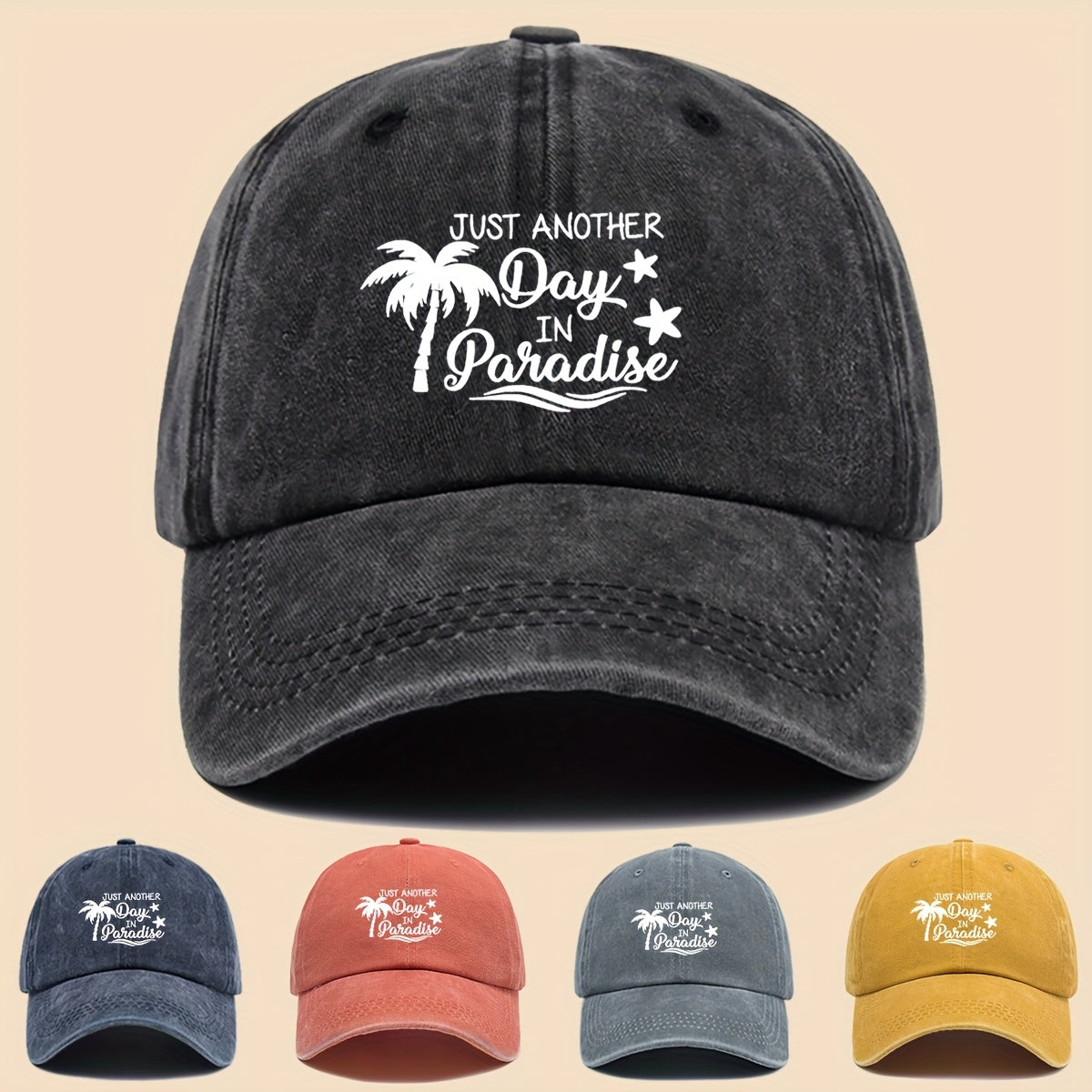 1 Stylish Coconut Beach Fun Print Baseball Cap, Suitable for All Seasons, Adjustable for Both Men and Women. Comfortable and Breathable Sun Hat, Suitable for Outdoor Sun, Parties, Hiking, and Cycling, Making It the Perfect Accessory for Bo