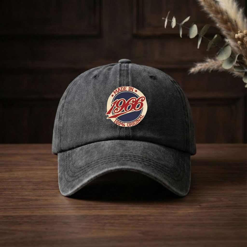 Made in 1966 Retro and Authentic Design Men's and Women's Outdoor Sun Baseball Cap Driving Hat Breathable Sun Hat Fishing Sports Duckbill Cap with Print