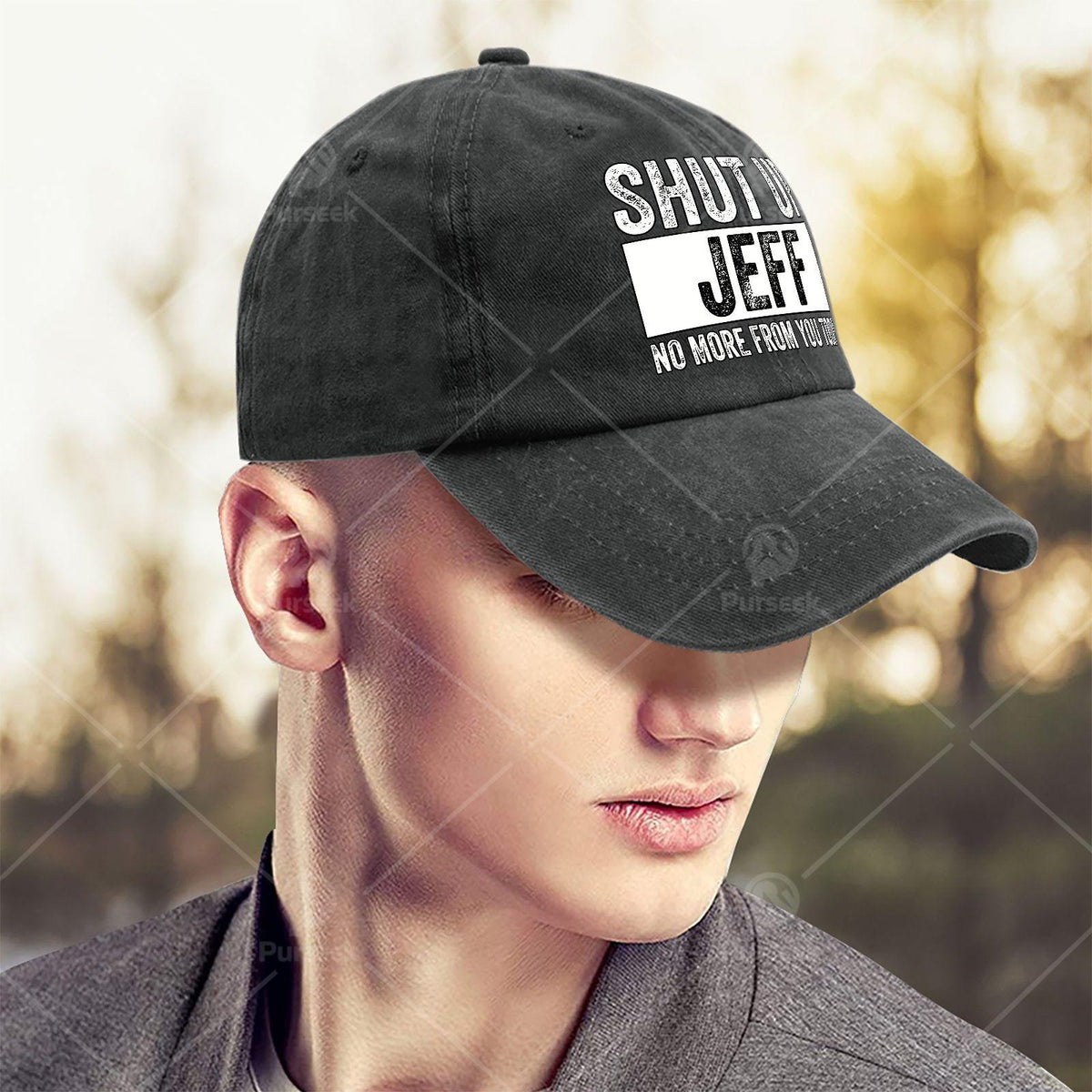 Shut Up Jeff No More from You Today Vintage Baseball Hat Unisex Low Profile