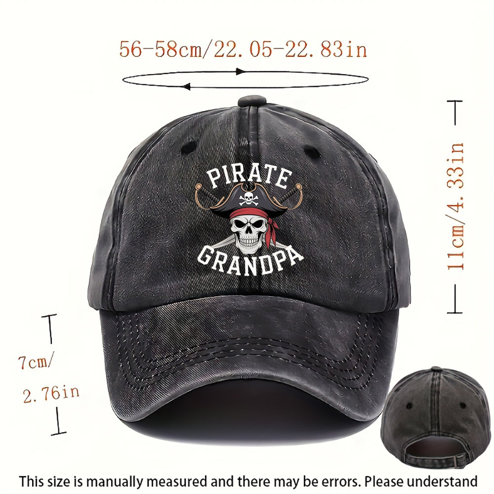 Pirate Style Hat, Men'S Outdoor Style Hat, Women'S Beach Hat, Baseball Cap, Adjustable Hat, Multiple Colors Available, Suitable for Outdoor Activities And Parties, All Seasons Style