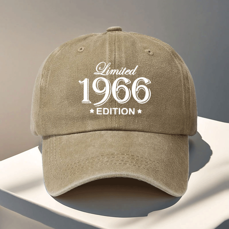 1pc Vintage 1966 Limited Edition Baseball Cap - Adjustable Snapback Retro 60s Design Suitable for Outdoor Sports, Cycling, Fishing, Hunting, Casual Wear - Lightweight Breathable Unisex Cap for Men & Women, Ideal Gift for Cycling, Fishing, Hunting
