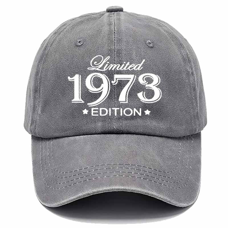 1973 Limited Edition Vintage Baseball Cap - Retro with Original 1973, Textile Fabric for Back to, Graduation & Teacher Events - Nostalgic Collectible for 70 Themed Outfits