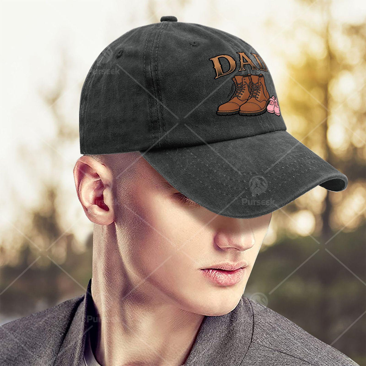 Proud Father of a Daughter, Vintage Boots, Unisex Baseball