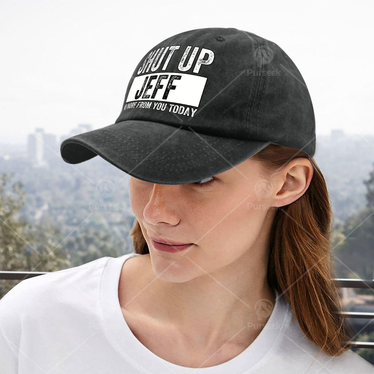 Shut Up Jeff No More from You Today Vintage Baseball Hat Unisex Low Profile
