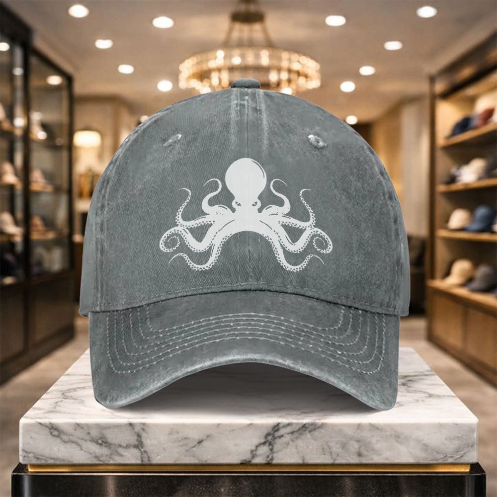 1 Versatile Casual Octopus Baseball Cap with Adjustable Design, Suitable for Outdoor Sports and Everyday Casual Wear, a Casual Street Hat for Casual Outfits