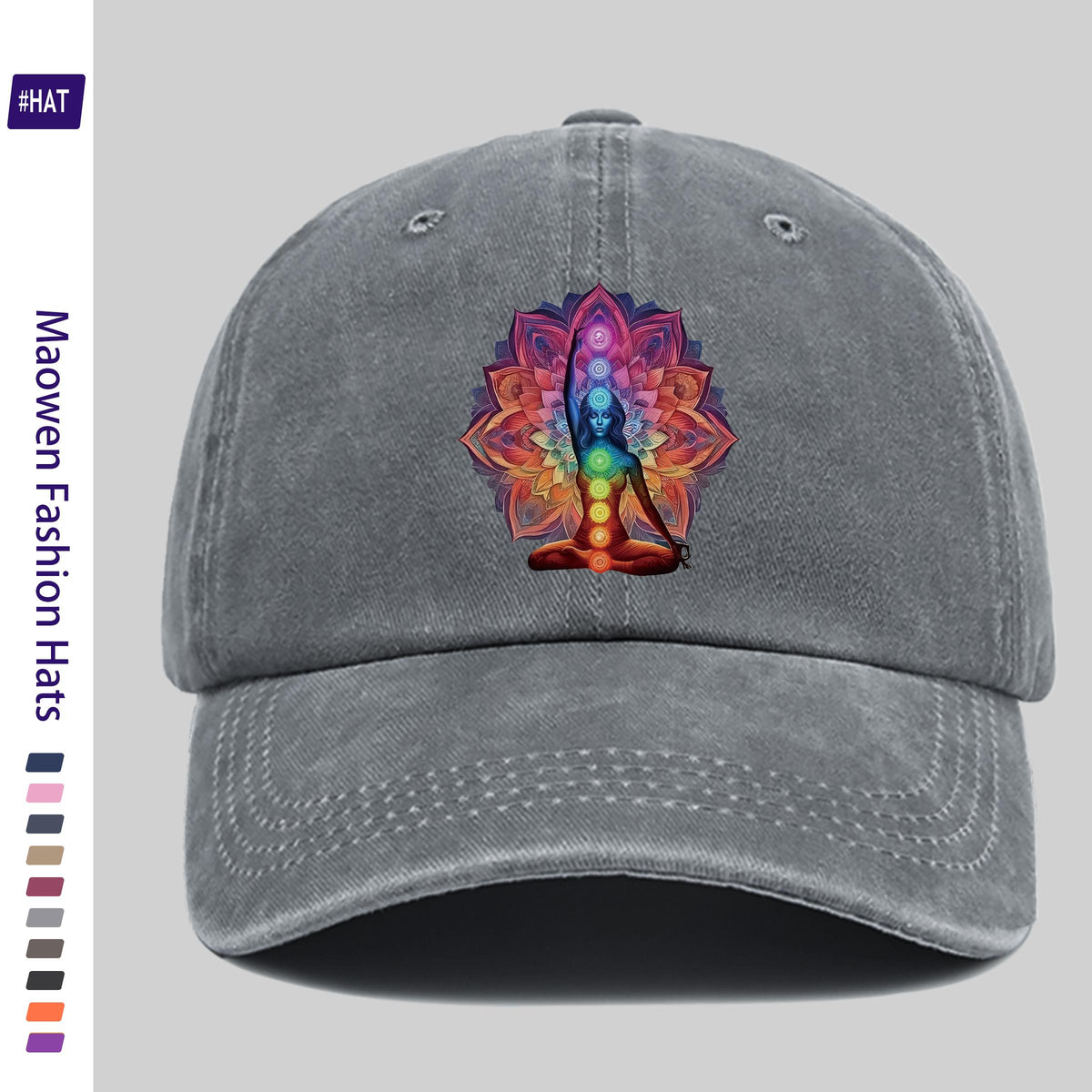 1pc Washable Baseball Cap, with a for Lotus Yoga Angel Meditation Pattern Printed Design, New Autumn and Winter Vintage Baseball Cap, Unisex, Adjustable, Lightweight Outdoor Cap, Suitable for All Seasons, Ideal for Travel and Leisure, Suitable for Sp