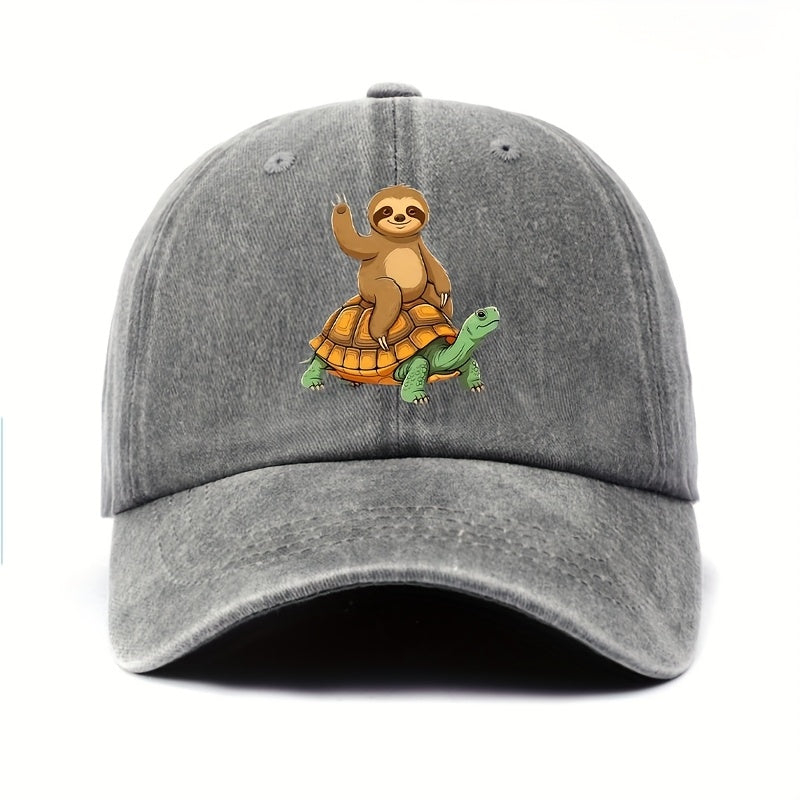 Don'T Worry, I'M Here for The Sloth. Cute Sloth, Gift for Sloth Lovers, Pattern Printed Women'S Baseball Cap, Casual Spring Summer Outdoor Fashion Casual Versatile Hat Unisex