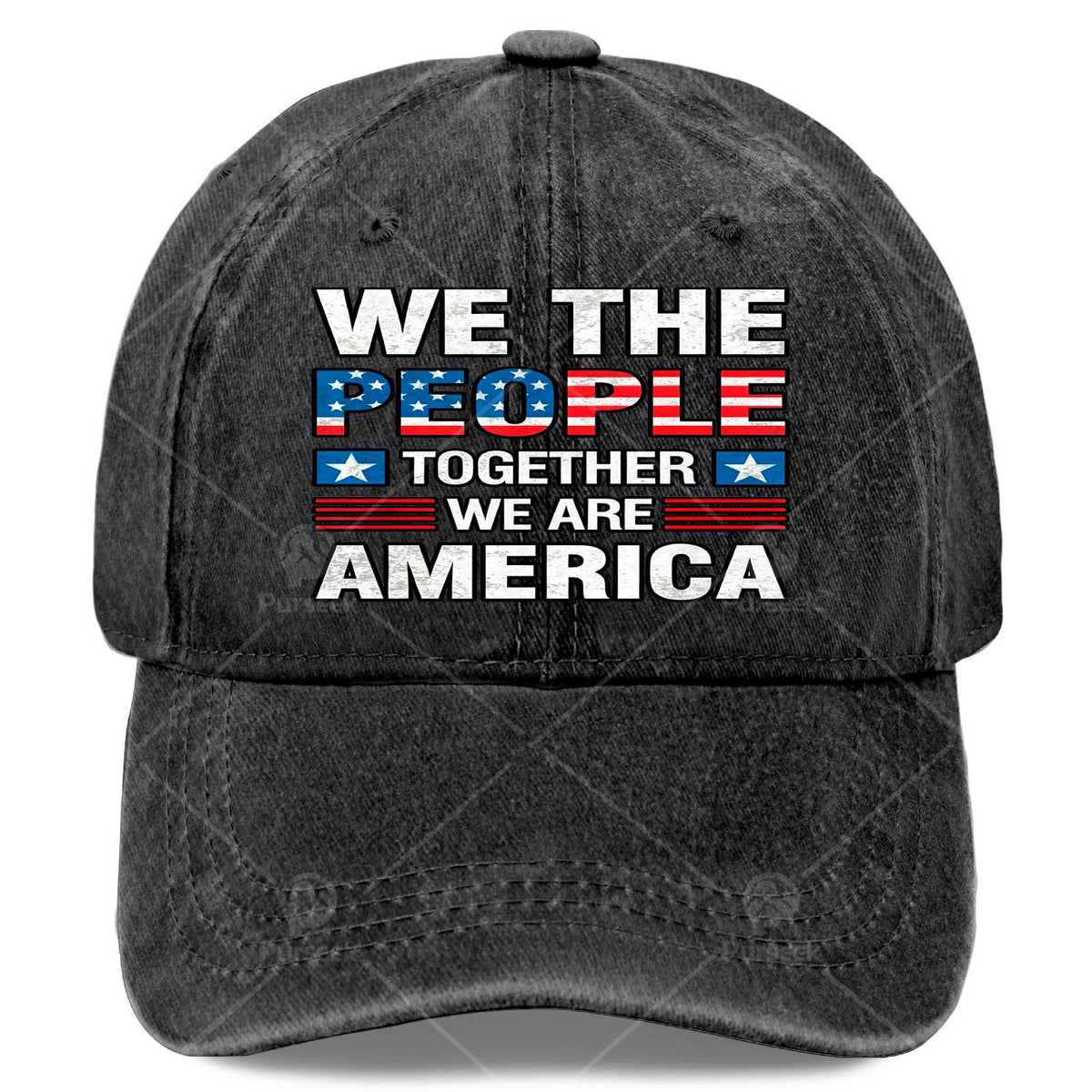 Together We Are America US Flag Vintage Baseball Hat Unisex Stylish Washed