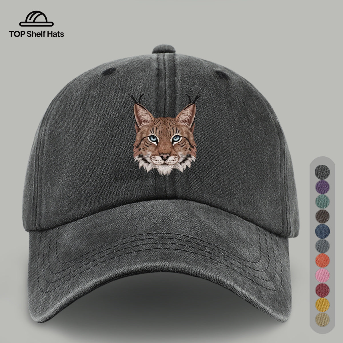 1pc Lynx Pattern Baseball Cap | Lightweight, Comfortable, Breathable, Adjustable Fit, Ideal for Beach Vacations, Casual Outdoor Activities, and Valentine's Day Gifts