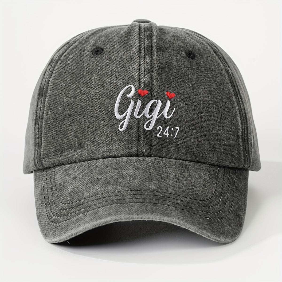 1pc GIGI Washable Baseball Cap, Unisex Trucker Hat, Breathable And Adjustable Golf Cap, Women'S Summer Fashion Curved Brim Cap, Unisex Y2K Couple Style