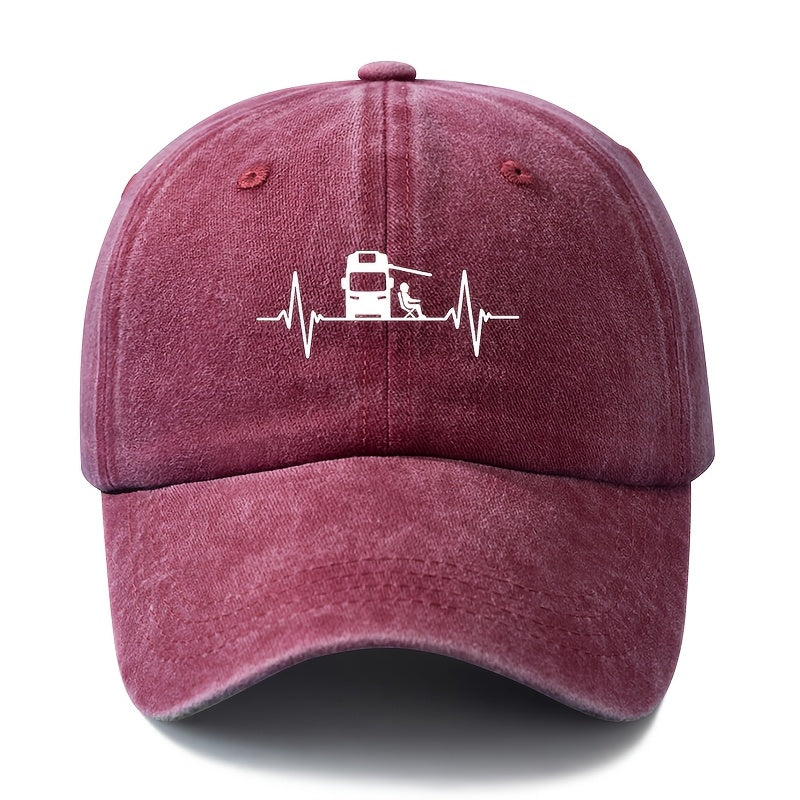 A Stylish And Versatile Printed Baseball Cap Suitable for Both Men And Women, Featuring a Classic Retro Washed Design. This Lightweight Outdoor Cap Is Perfect for Truck Drivers And Is Ideal for Casual Occasions Such As Outdoor Vacations, Camping