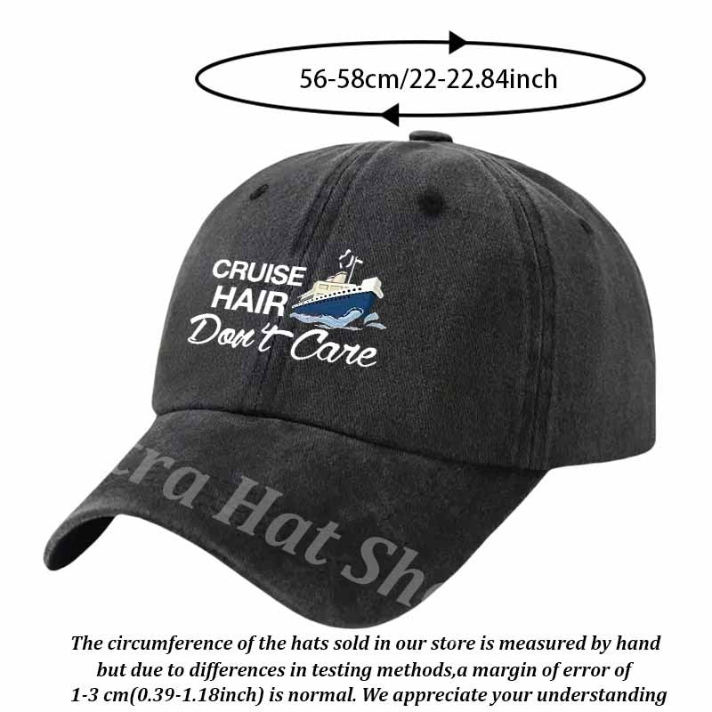 Stylish And Fashionable Baseball Cap Featuring Cruise-Themed Lettering, Perfect for Your Cruise Adventures