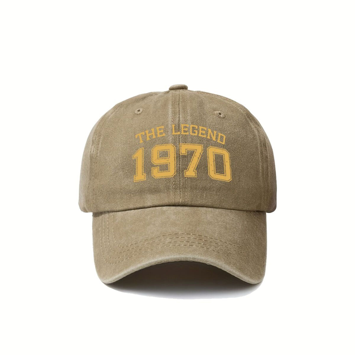 1970 Legend Vibe Vintage Washed Distressed Duckbill Cap Unisex Outdoor Baseball Cap Adjustable Washed Vintage Style Lightweight Breathable Golf Cap
