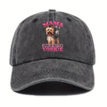 "Spoiled Yorkie" Print Baseball Cap, Cute Pet Design. Perfect Gift for Dog Lovers, Adjustable Size, Available in Multiple Colors