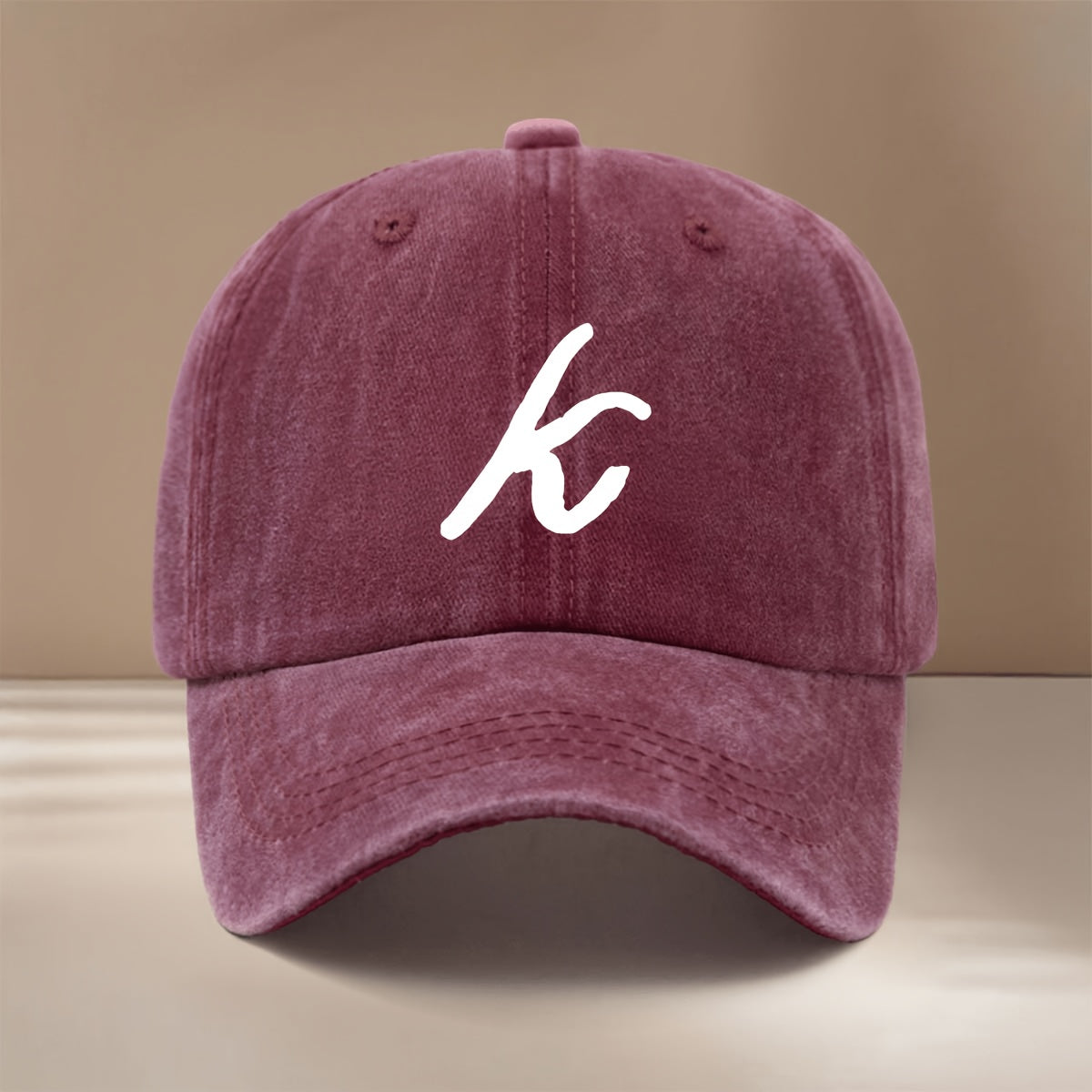 This Is a Comfortable And Trendy Baseball Cap Featuring a Handwritten Letter 'K' Design. It Has an Adjustable Size And Is Suitable for Both Men And Women. The Easy And Lightweight Curved-Brim Hat Is Perfect for Outdoor Sports, Gatherings