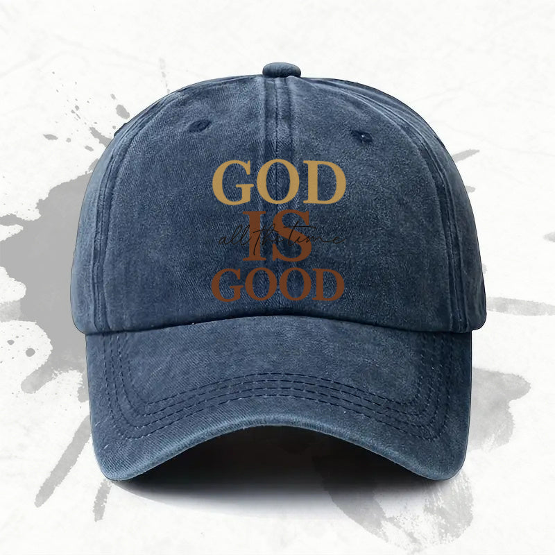 1P 1pc, "Good Times" Adjustable Baseball Cap, Lightweight Printed Women's Hat, "Fashion Casual" Men's Trendy Cap, an Ideal Gift for Weddings, Parties, and Birthdays