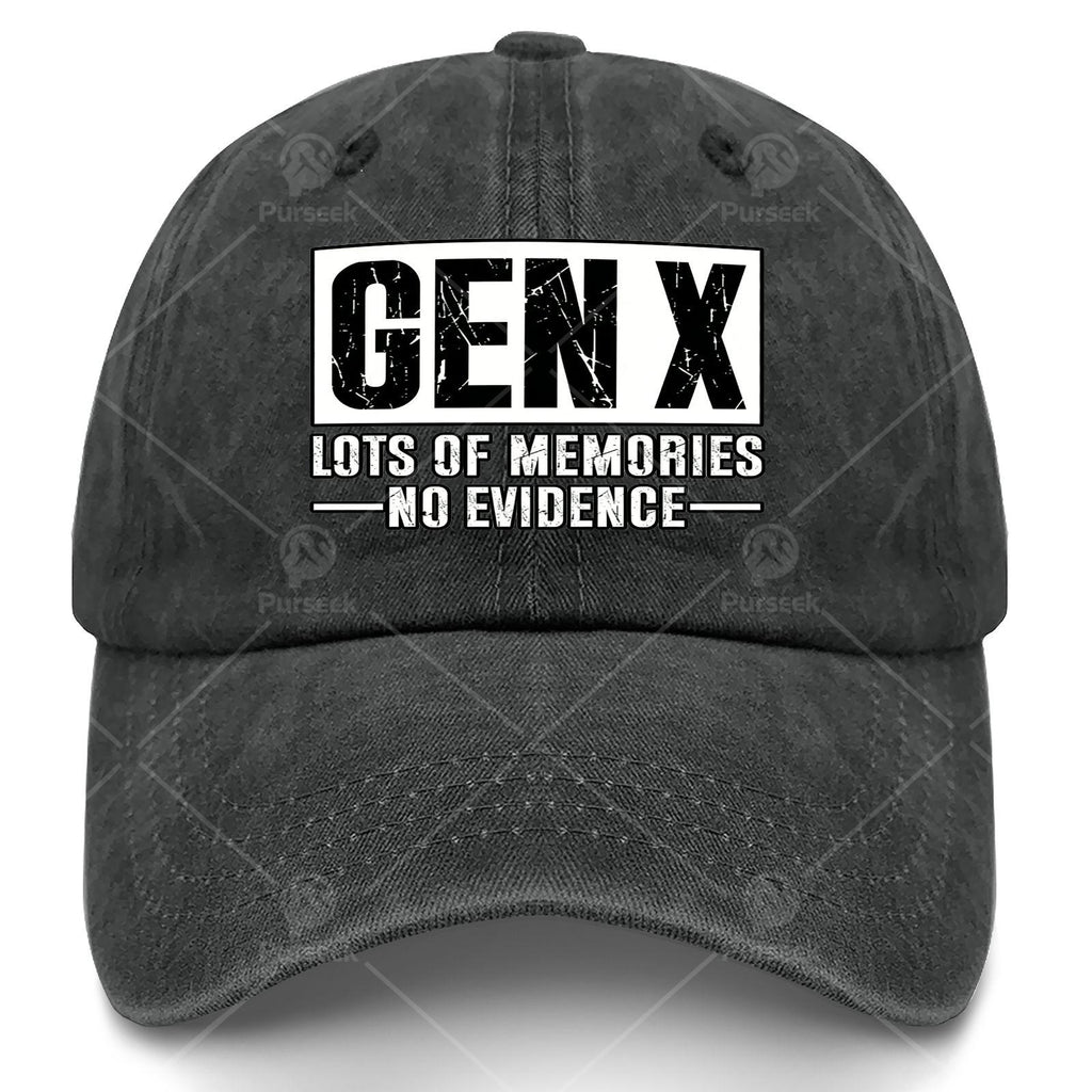 Unisex Stylish Washed Baseball with Plenty of Memories from Gen X, But No Proof