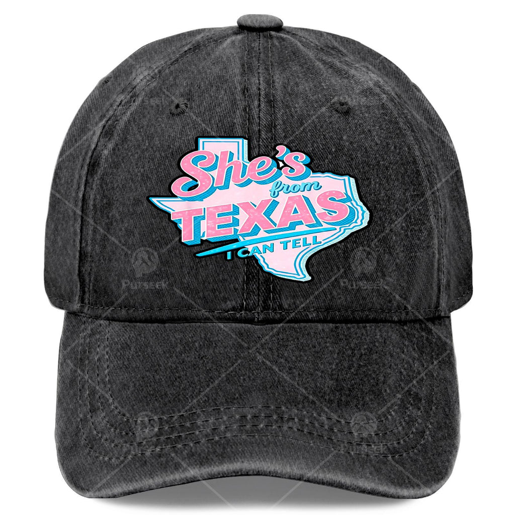 I Can Tell She'S a Texas Girl by Her Retro Vintage Baseball