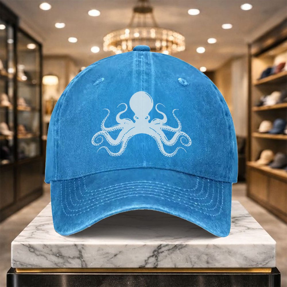1 Versatile Casual Octopus Baseball Cap with Adjustable Design, Suitable for Outdoor Sports and Everyday Casual Wear, a Casual Street Hat for Casual Outfits