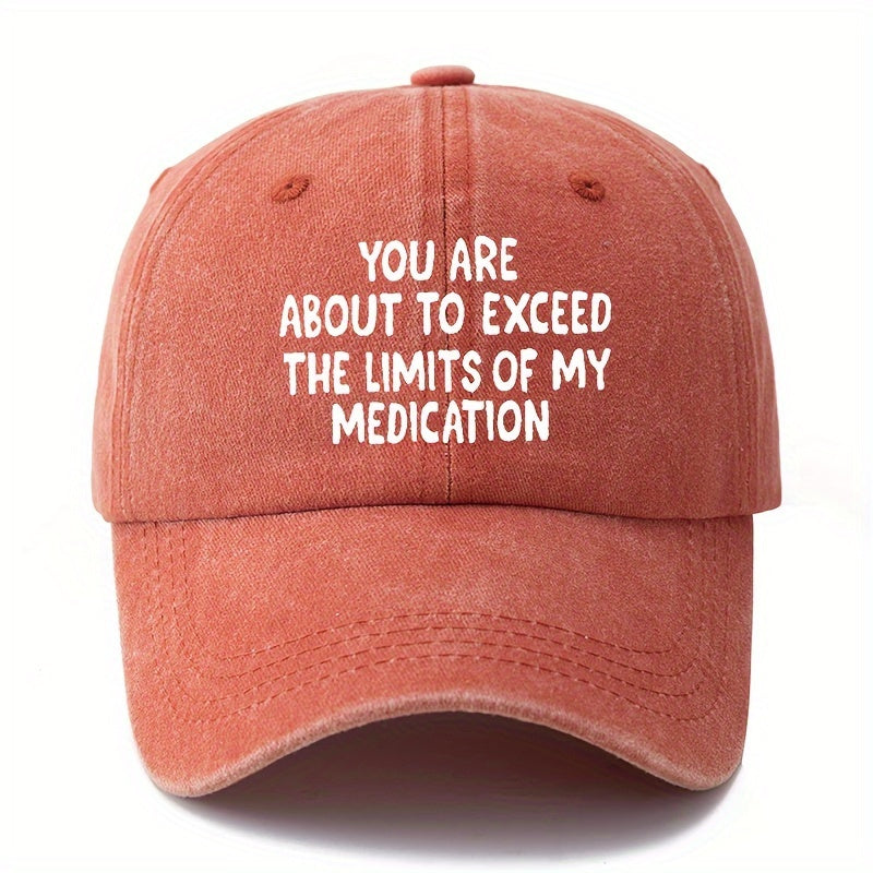 A Printed Baseball Cap with Heat-transfer Lettering, Fashionable for Both Men and Women, with a Curved Brim, Adjustable Men's Cycling Baseball Cap, Suitable for Holiday Parties, Hip-hop Cap, Trucker Baseball Cap
