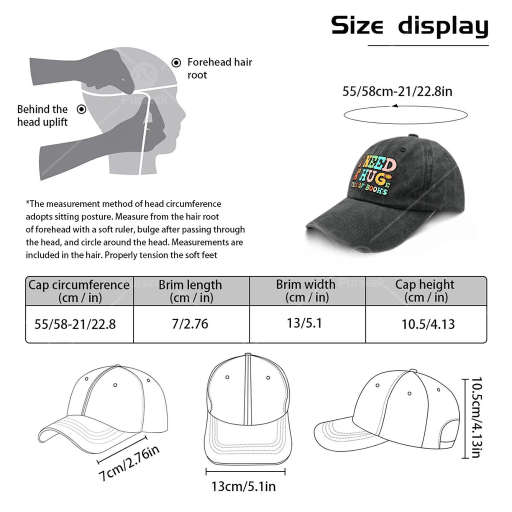 Vintage Bookworm Baseball Cap - Full Book Print Design, Suitable for Reading Enthusiasts, As a Christmas Gift, for Book-Themed Events, And for Everyday Casual Wear. Unisex Design, with a Round Top And Flat Brim