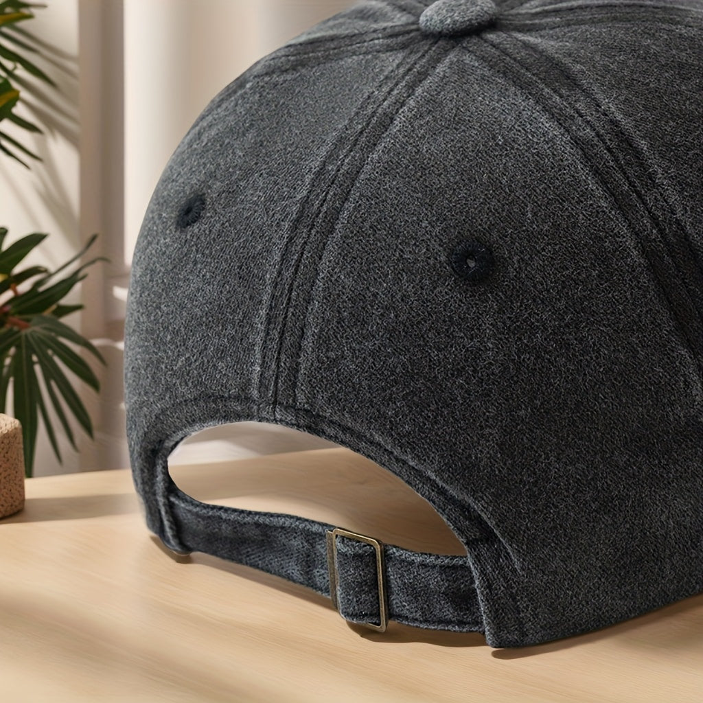 Cartoon Duck Print Baseball Cap Classic Washed Distressed Vintage Duckbill Hat Soft Comfortable Sweat-Absorbing Breathable Hat Outdoor Leisure Sports Hiking Camping Fishing Hat Individual Street Hip-Hop Hat
