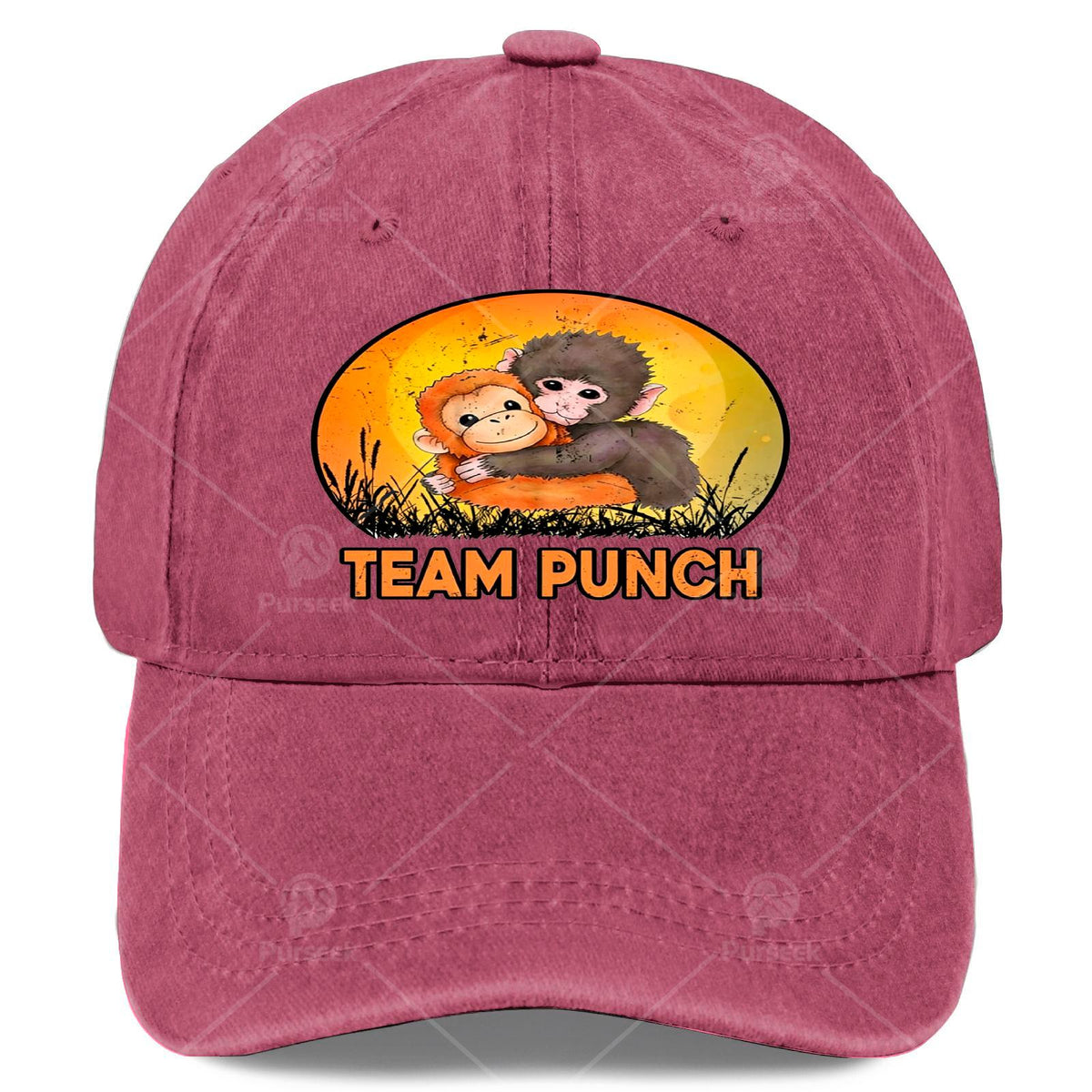 Cute Babys Monkey Punchs Vintage Baseball - Retro Monkey Print Full-Body Iconic Monkey, Lightweight Unisex Hat Suitable for Christmas, Games, 4th of, Casual Wear & Themed Events, Hand Washable for &