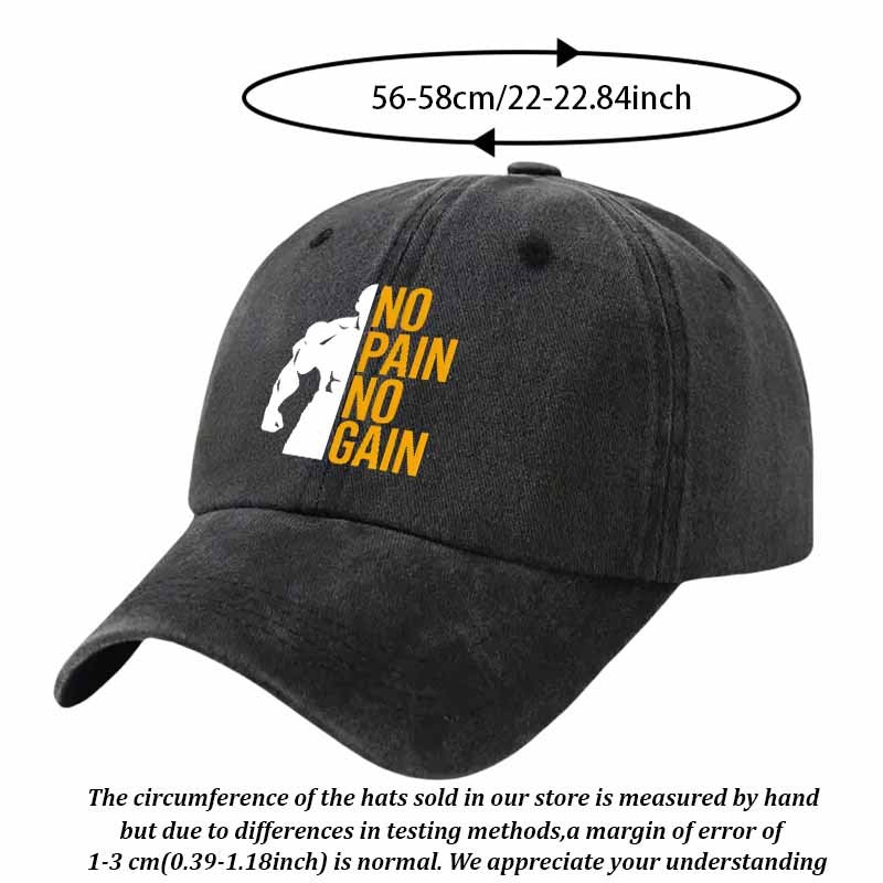Sporty Fitness Baseball Cap with Strength Silhouette - Gym Training Hat, Textile Fabric, Hand Washable Suitable for Outdoor, Casual Wear, Fitness Centers, Teacher Gifts, Back-to-