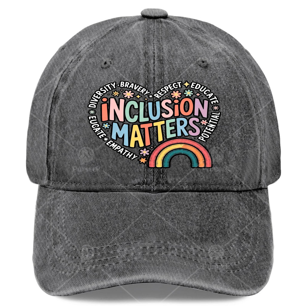 Inclusion Matters Special Education Teacher SPED Autism Baseball Hat Unisex