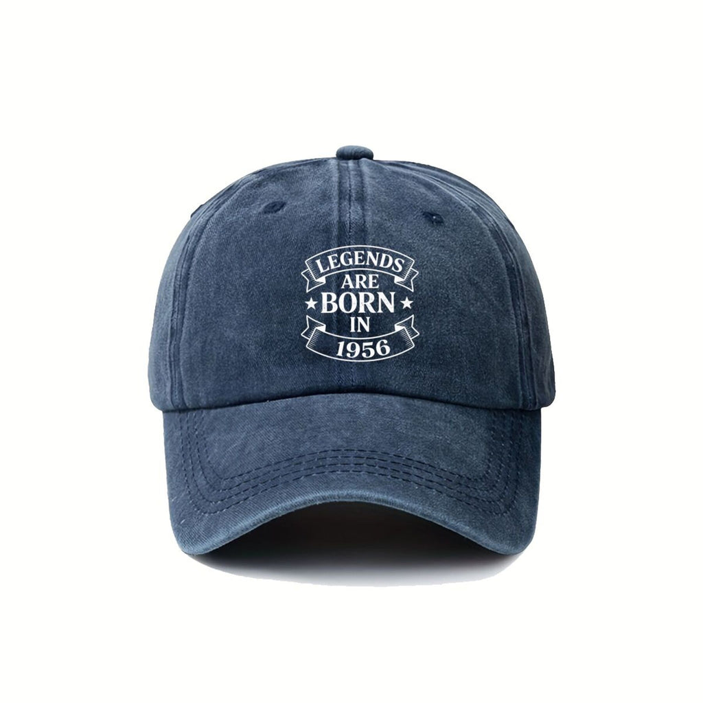 1956s Are Born Vintage Retro Baseball Cap - Unisex Adjustable Pull-String Hat with 1956 Print, Machine Washable Sun Suitable for Outdoor Sports, Casual Wear & Nostalgic Gift for Men and Women