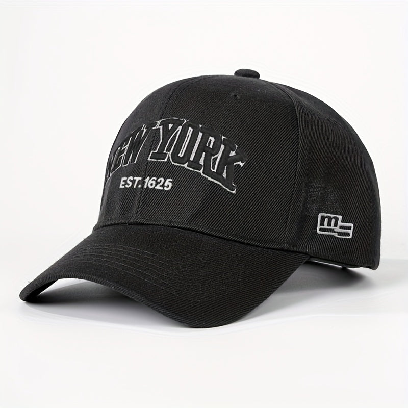1 Embroidered NEW YORK Faux Green Baseball Cap Unisex Truck Hat Breathable Adjustable Golf Hat Women'S Summer Fashion Curved Brim Hat Men'S Y2K Couple Hat