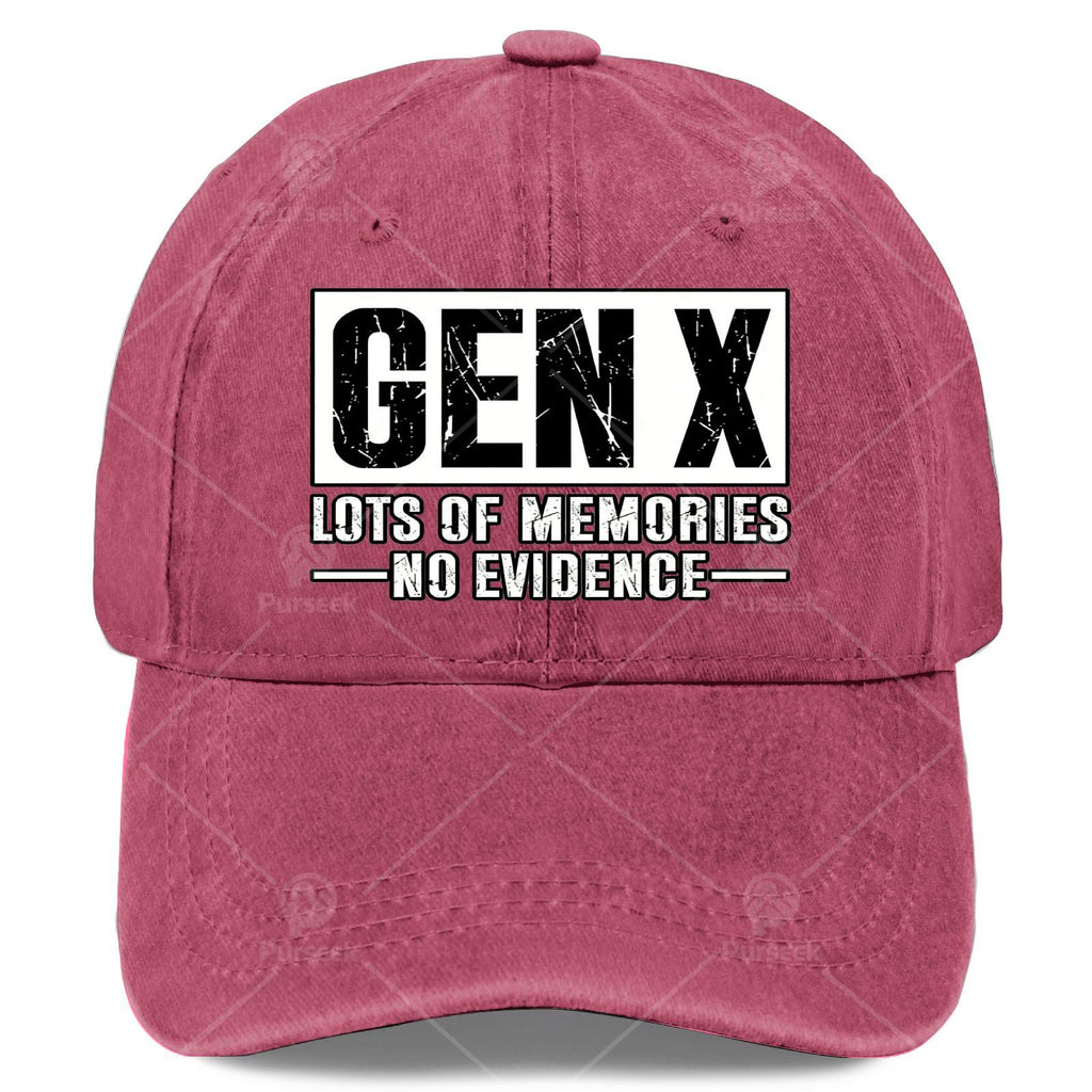 Unisex Stylish Washed Baseball with Plenty of Memories from Gen X, But No Proof
