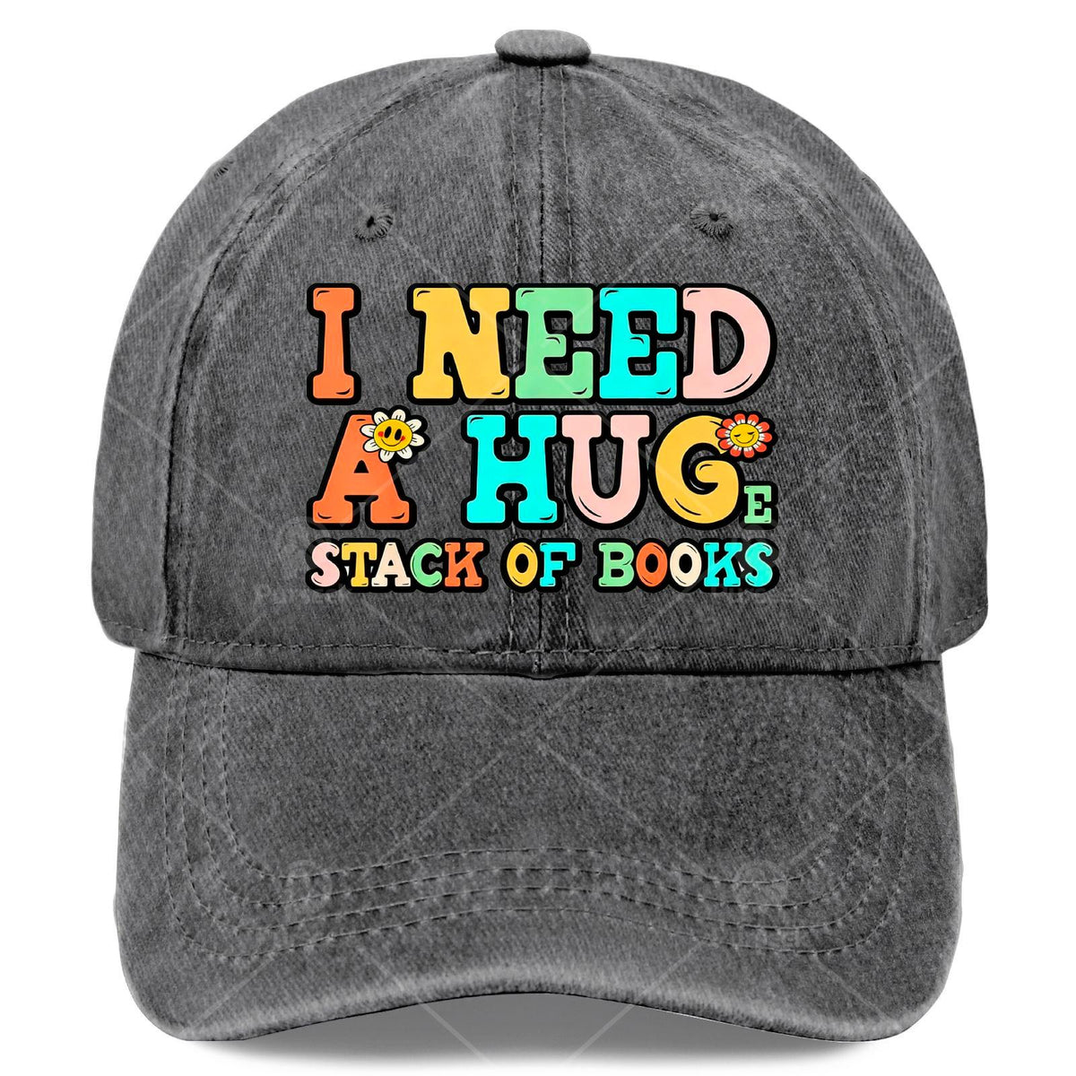 Vintage Bookworm Baseball Cap - Full Book Print Design, Suitable for Reading Enthusiasts, As a Christmas Gift, for Book-Themed Events, And for Everyday Casual Wear. Unisex Design, with a Round Top And Flat Brim