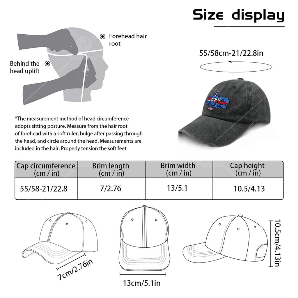 US 250th Anniversary 1776-2026 Patriotic Baseball - Retro Full-Body Flag Print Suitable for 4th of, Semiquincentennial Commemorative Hat, Unisex for &, Historical for Independence Day Gifts