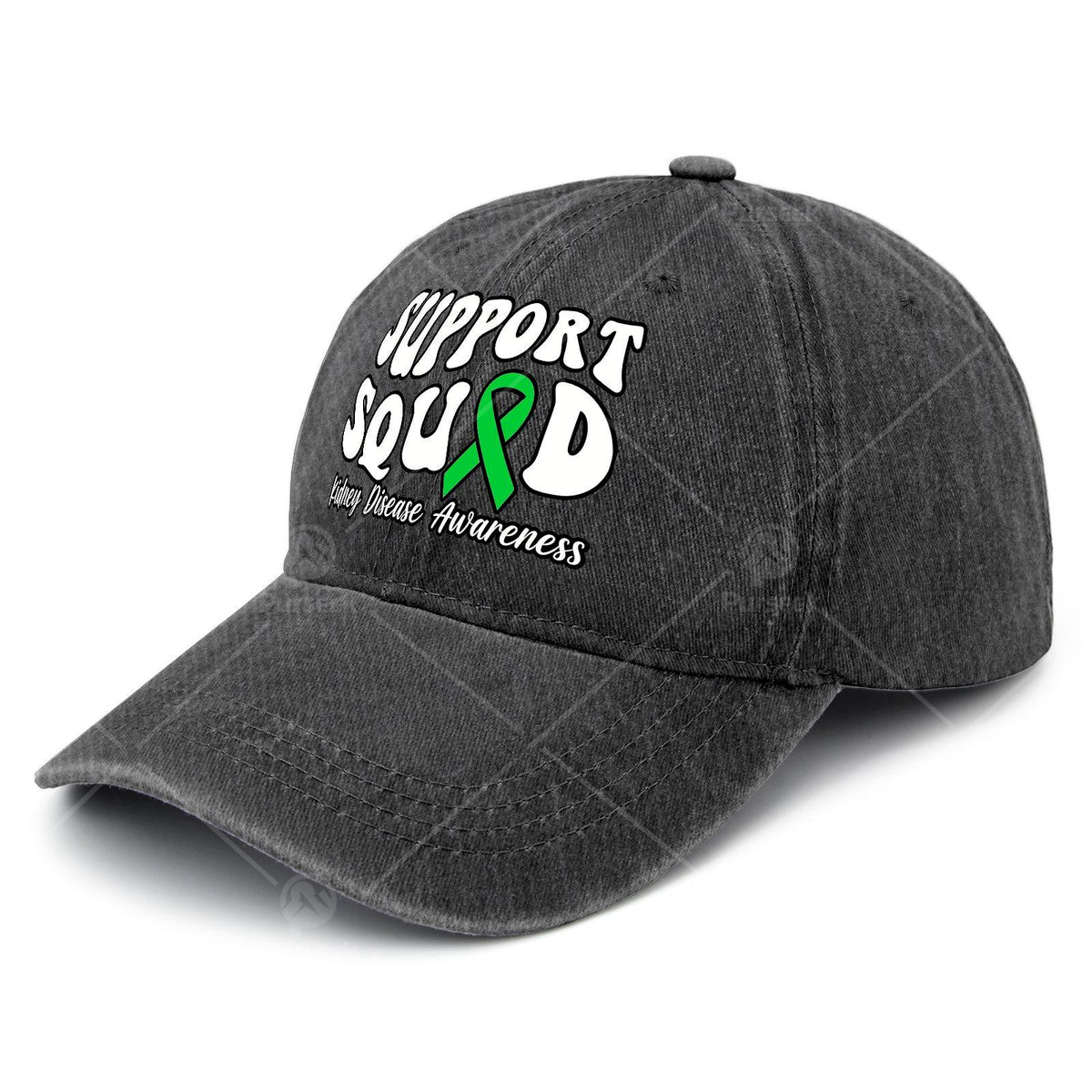Unisex Baseball with a Green Ribbon for Kidney Disease Awareness Support