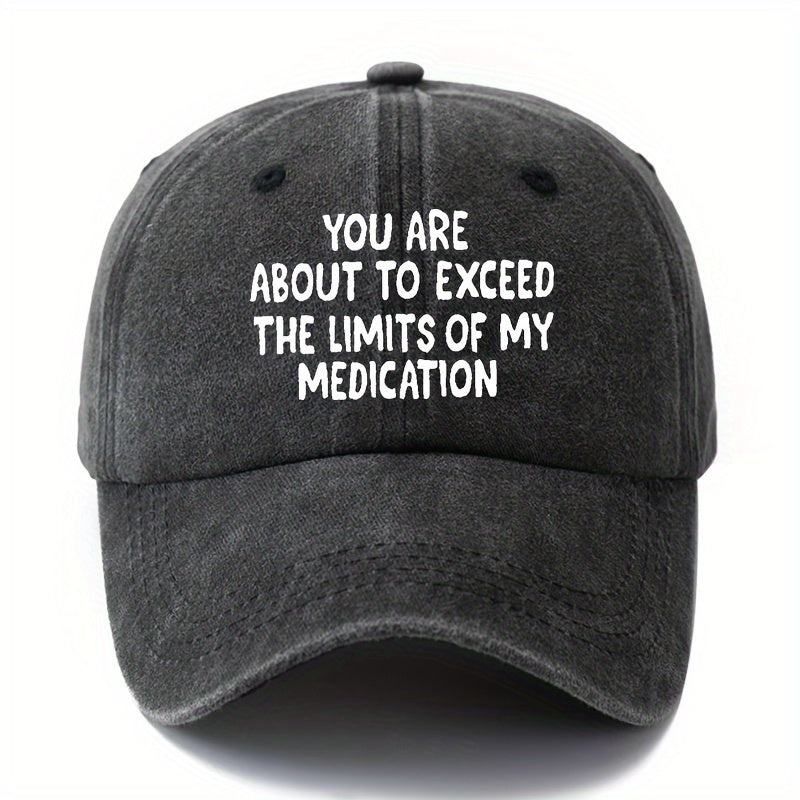 A Printed Baseball Cap with Heat-transfer Lettering, Fashionable for Both Men and Women, with a Curved Brim, Adjustable Men's Cycling Baseball Cap, Suitable for Holiday Parties, Hip-hop Cap, Trucker Baseball Cap
