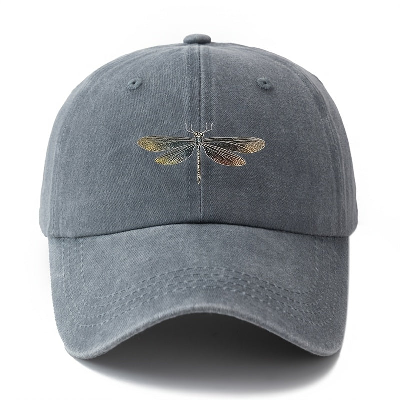 A Unisex Fashionable Baseball Cap with a Printed Dragonfly Pattern, a Trendy Curved-brim Hat for Outdoor Activities and Sun, an Adjustable-size Outdoor Vacation, Travel, Camping, and Leisure Snapback Cap, and a Preferred Gift Baseball Cap