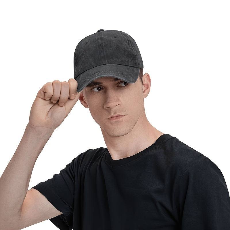 Adjustable Eagle Print Baseball Cap - Stylish Dark Blue Hip-Hop Sun Hat, Sun Cap | Eagle Design | Durable Headwear